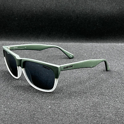 #ad Smith Tioga Sunglasses Matte Olive Crystal 57 18 145 Used