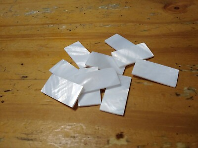 #ad 6 pieces Mother Of Pearl Shell Inlay Blanks 32×15×2mm Guitar Luthier