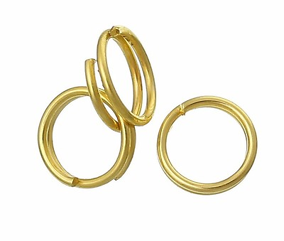 #ad Golden Jump rings 6mm split double connectors 50 500 pcs jewelry findings DIY