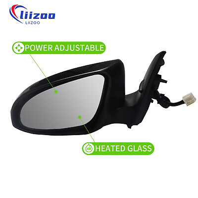 #ad Left Driver Side Mirror for Toyota Corolla 2014 19 Power Heated Turn Lamp Black