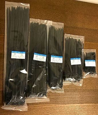 #ad Nylon Plastic Cable Tie Long amp; Wide Extra Large Zip Ties Black wrap 4quot; to 24quot;