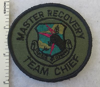 #ad SAC MASTER RECOVERY TEAM CHIEF PATCH US AIR FORCE STRATEGIC AIR COMMAND Subdued
