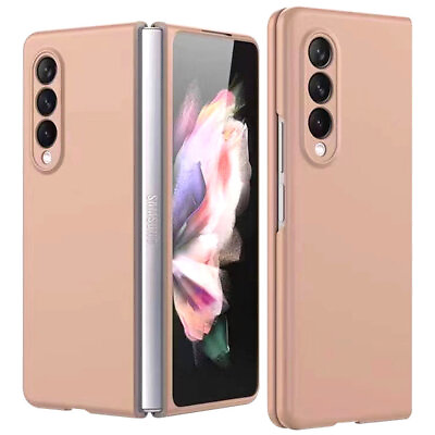 #ad Slim Protective Cover for Samsung Galaxy Z Fold 3 5G Rose Gold