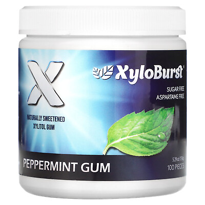 #ad Xylitol Gum Peppermint 100 Pieces 5.29 oz 150 g