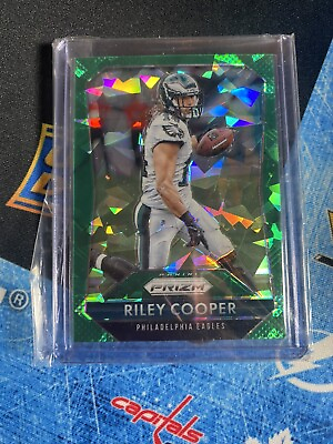 #ad 2015 Panini Prizm Riley Cooper Green Crystal Prizm 14 75 Jersey Number 1 1 💚🦅 $12.99