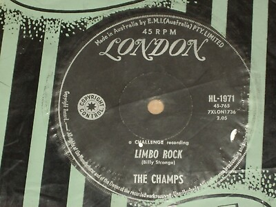 #ad THE CHAMPS *OZ 1st Press 7quot; 45 #x27; LIMBO ROCK #x27; 1960 GC