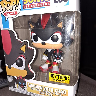 #ad Shadow with Chao Funko POP Vaulted Hot Topic Exclusive Sonic The Hedgehog