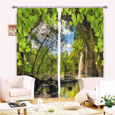 #ad Branch Editing Tree 3D Curtain Blockout Photo Printing Curtains Drape Fabric