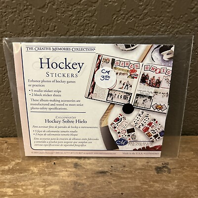 #ad New Creative Memories Sports Stickers Hockey Sticker Pack Sealed