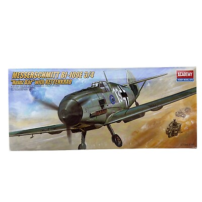 #ad Academy Messerschmitt #2214 Bf 109E 3 4 quot;Heinz Bärquot; w KETTENKRAD 1:72 Sealed