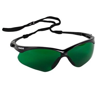 #ad KleenGuard Nemesis Safety Glasses Green IRUV Shade 5.0 Lens 25671