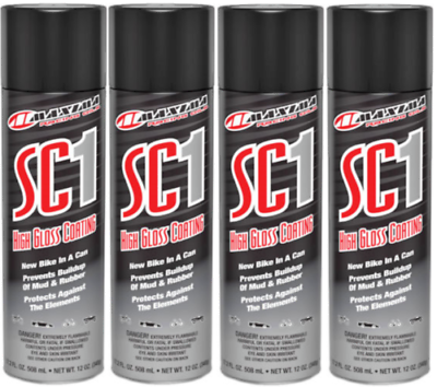 #ad Maxima 4X Pack Racing Oils Sc1 High Gloss Silicone Clear Coat 12Oz Spray 78920