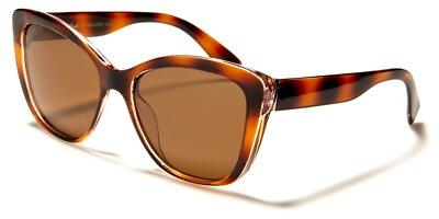 #ad Womens Polarized Cat Eye Sunglasses Large 54 MM Retro 70#x27;s Style Casual 400UV