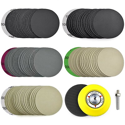 #ad 102x 3 in Sanding Discs 800 5000 Grit for Drill Wet Dry Hook Loop Sandpaper Pads
