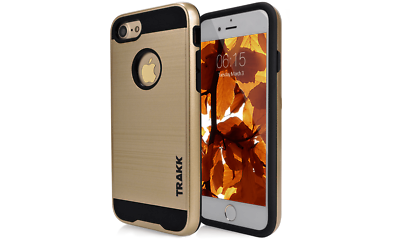 #ad TRAKK Force Brushed Metal Protective Case for iPhone 7 iPhone 7 Gold Brush