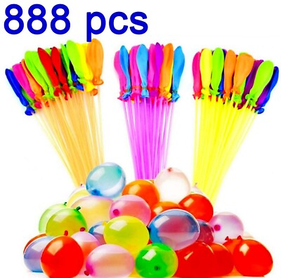 #ad 888 pcs Instant Water Balloons Self SealingQuick Fill Summer Kids Pool Party