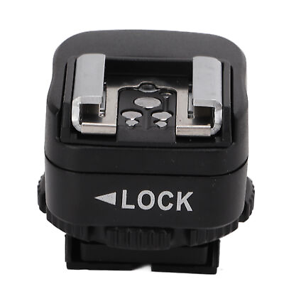 #ad TF‑334 Hot Shoe Adapter With Extra PC Sync Connection Port For A73 Camera Fl ZOK