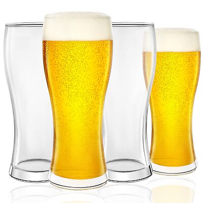 #ad 16oz Beer Glasses Craft Beer Glasses Set of 4 Pint Glass. Beer Mug IPA Beer G...
