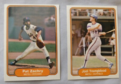 #ad 1982 Fleer New York Mets Baseball Card Pick one