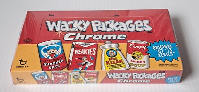 #ad 2014 TOPPS WACKY PACKAGES CHROME TRADING CARDS 24 PACK BOX SEALED NEW