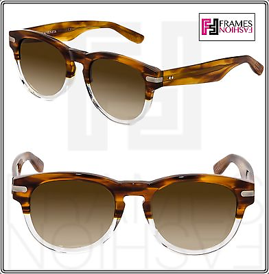 #ad BOTTEGA VENETA Fashion BV316FS Brown Orange Horn Translucent Sunglasses 316