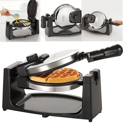 #ad Belgian Waffle Maker Commercial Double Waring Breakfast Iron Kitchen Heavy New
