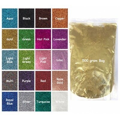 #ad Craftworkz BULK Ultra Fine Glitter Laser 500grams Choose Colour Anti Static Bag AU $37.95