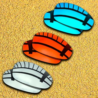 #ad US 3 Sets Lenses Replacement for Oakley Juliet Polarized Silveramp;Blueamp;Orange Red