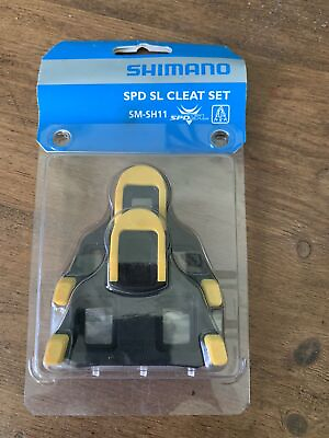 #ad Genuine Shimano SM SH11 SPD SL Cleats 6° Float Road Bike Cycling Pedal Gold