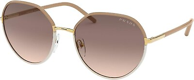 #ad Prada PR 65XS 09G3D0 Beige Ivory Sunglasses