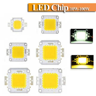 #ad LED Chip COB SMD 10W 20W 30W 50W 70W 100W Bulb High Power DIY Lamp Light 12V 36V