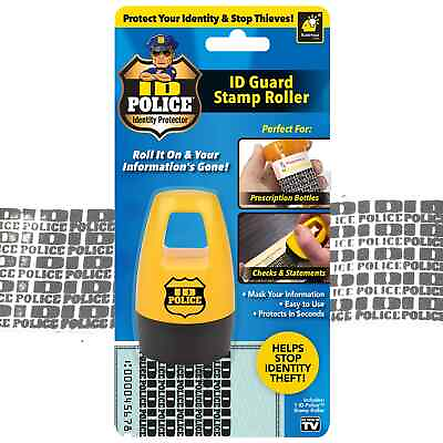 #ad ID Police Identity Protection Roller Stamp by BulbHead Helps Stop ID Theft