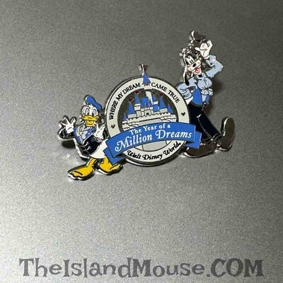 #ad Disney WDW Donald Goofy Year of a Million Dreams Pin UO:49898
