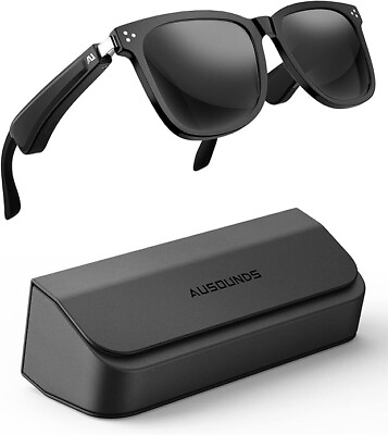 #ad 🕶️ausounds Audio Sunglasses Open Ear Wireless Headphones Polarized Lens Black