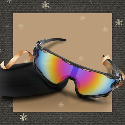 #ad Black Professional Polarized Cycling Glasses Sports Outdoor Sunglasses US