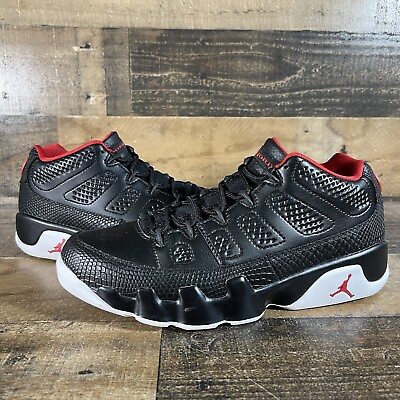 #ad Air Jordan 9 Low Snakeskin Size 9 Mens Bred 2016 Black Red Nike Retro 832822 001