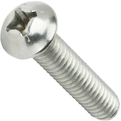 #ad 1 4 20 Round Head Phillips Drive Machine Screws Stainless Steel Inch All Lengths