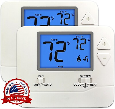 #ad LCD Digital Thermostat Smart Temperature Controller Programmable Home Improment
