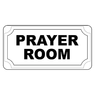 #ad Prayer Room Black Retro Vintage Style Metal Sign 8 In X 12 In With Holes $14.99
