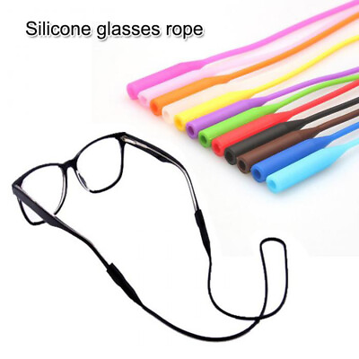 #ad Silicone Eyeglasses Glasses Neck Strap Chain Cord Holder Sunglasses Lanyard Rope