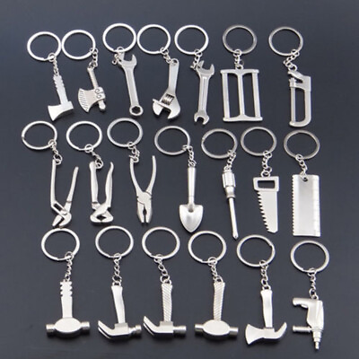 #ad Creative Repair Tool Metal Keychain Wrench Spanner Key Chain Ring Keyring Gift B