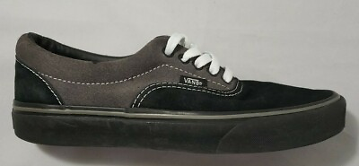 #ad VANS Low Top Lace Up Shoes Black Brown Suede TB4R Off The Wall Men#x27;s Size 7