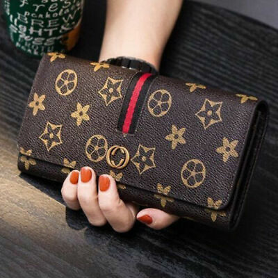 #ad Women Leather Clutch Wallet Card Holder Phone Bag Zipper Long Handbag Purse US