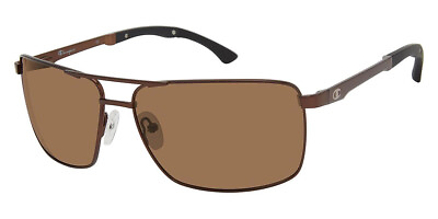 #ad Champion Dive Men#x27;s Sunglasses Matte Dark Brown Frame Dark Brown Lens 64 15 140