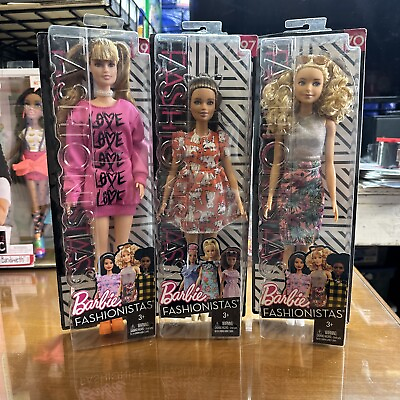 #ad Barbie Doll Fashionistas Mattel 2017 #707997 NIB ships Free In The USA