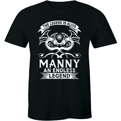 #ad The Legend Is Alive Manny An Endless Legend Amazing Dragon Design Men T shirt
