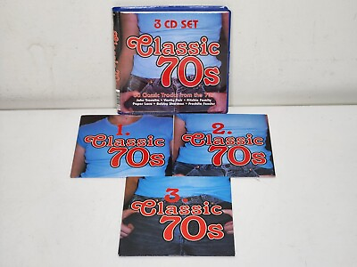 #ad Classic 70#x27;s 3 CD Set 80 Classic Tracks From The 70#x27;s