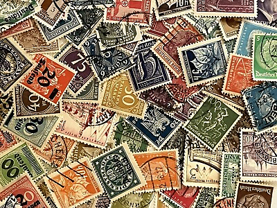 #ad DEUTSCHES REICH with WWII Collection of 100 used stamps