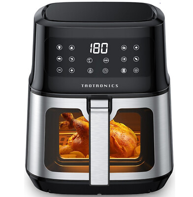 #ad NEW TaoTronics Air Fryer 8 in 1 Airfryer Oven w View Window Smart Touch 5.3 Q