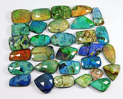 #ad Australian Doublet Monarch Opal Natural Loose Gemstone CERTIFIED Lot